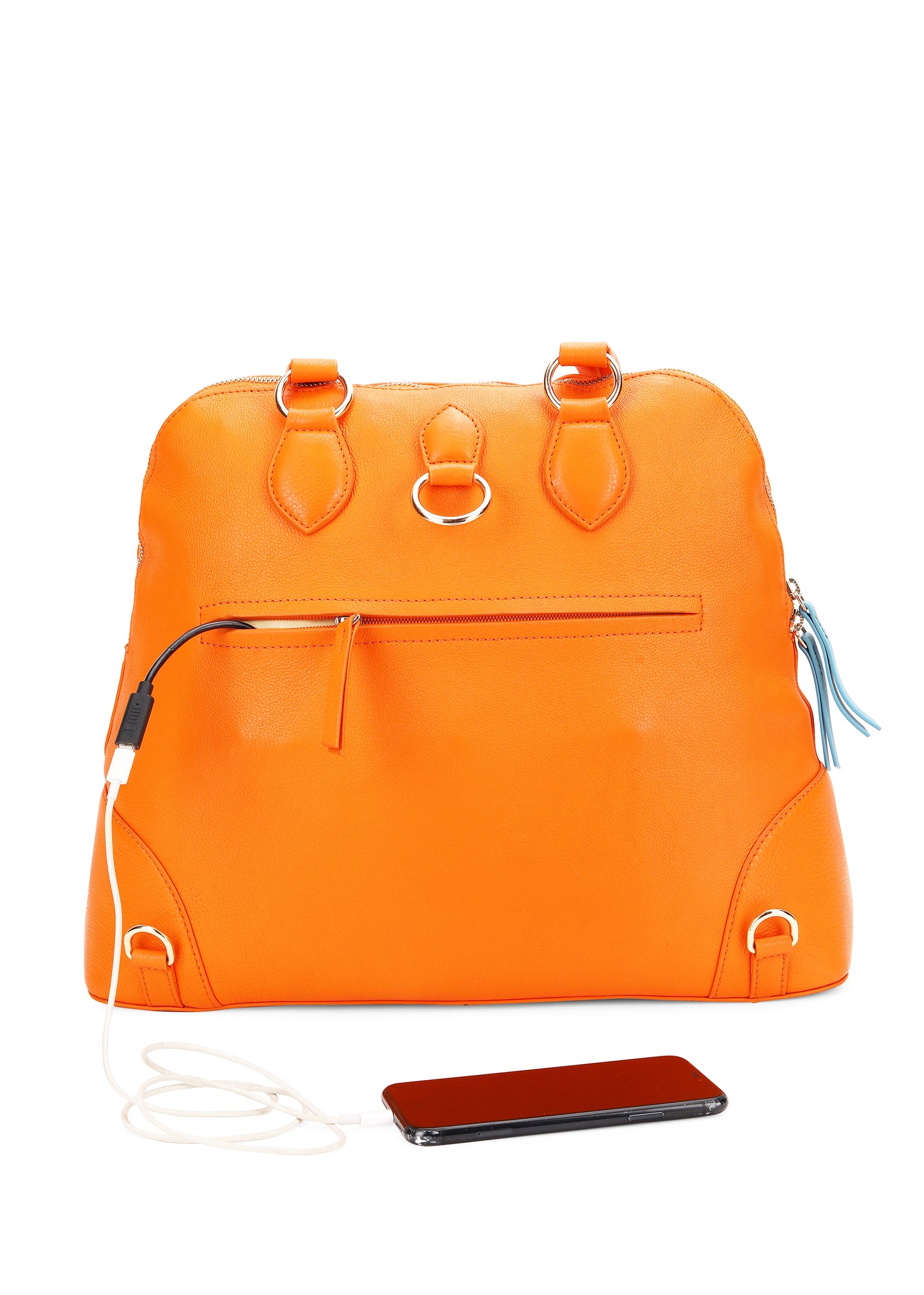 NALPHI Luxury Leather Shoulder Tote & Laptop Bag With Automatic Lights