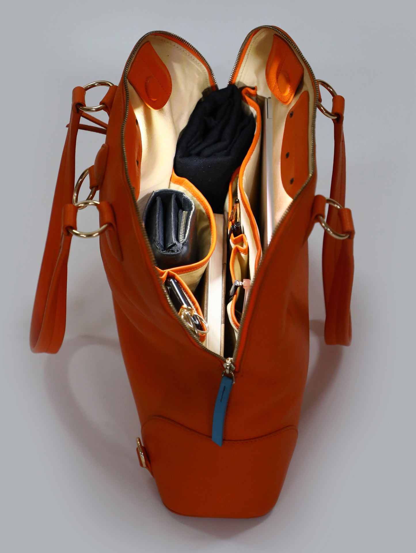 NALPHI Luxury Leather Shoulder Tote & Laptop Bag With Automatic Lights