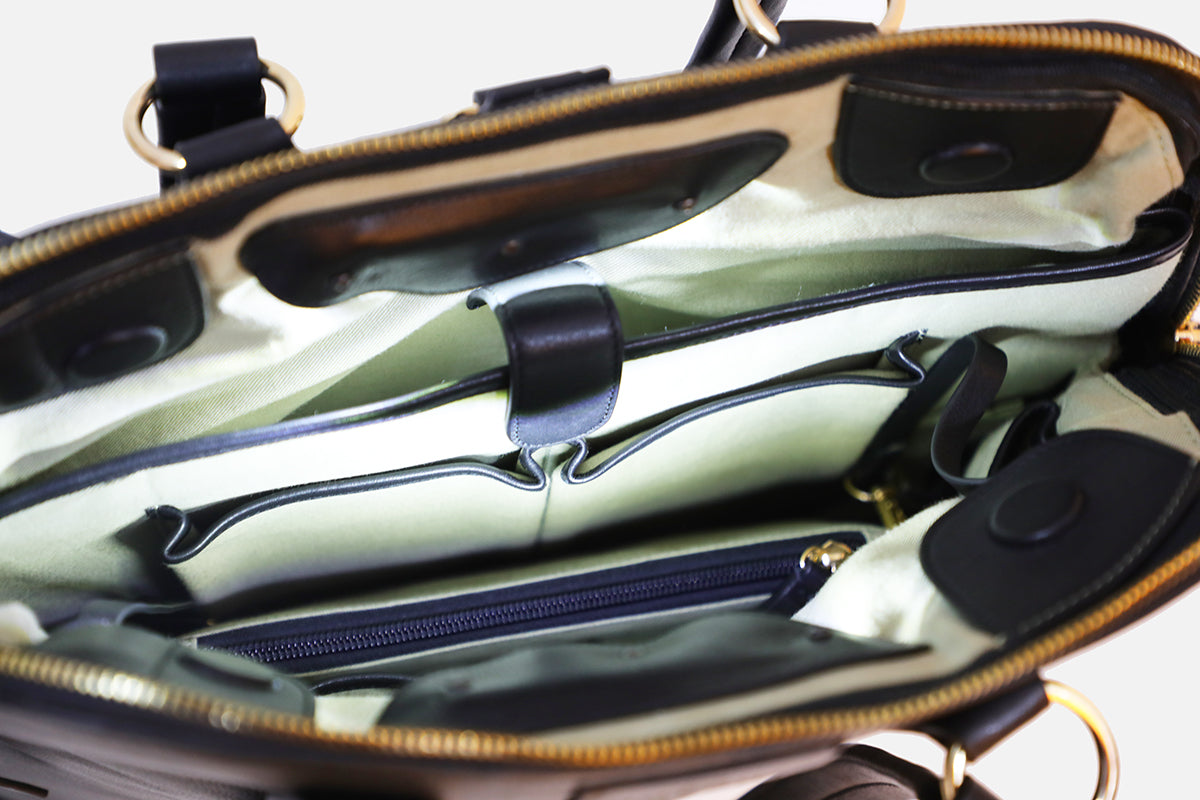 NALPHI Luxury Leather Tote & Laptop Bag With Automatic Lights