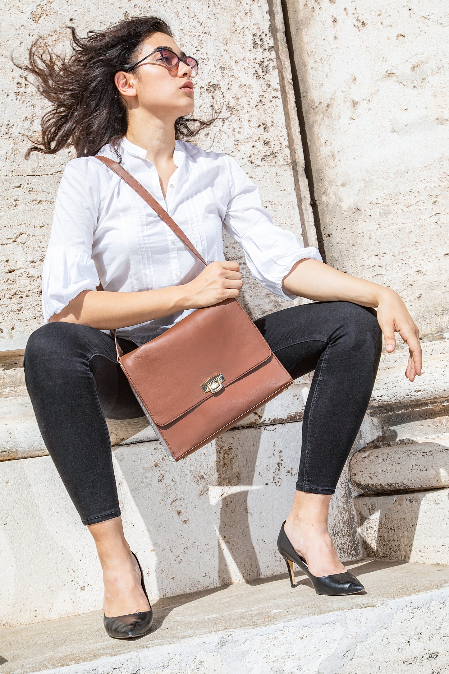 NALPHI Leather Crossbody Bag