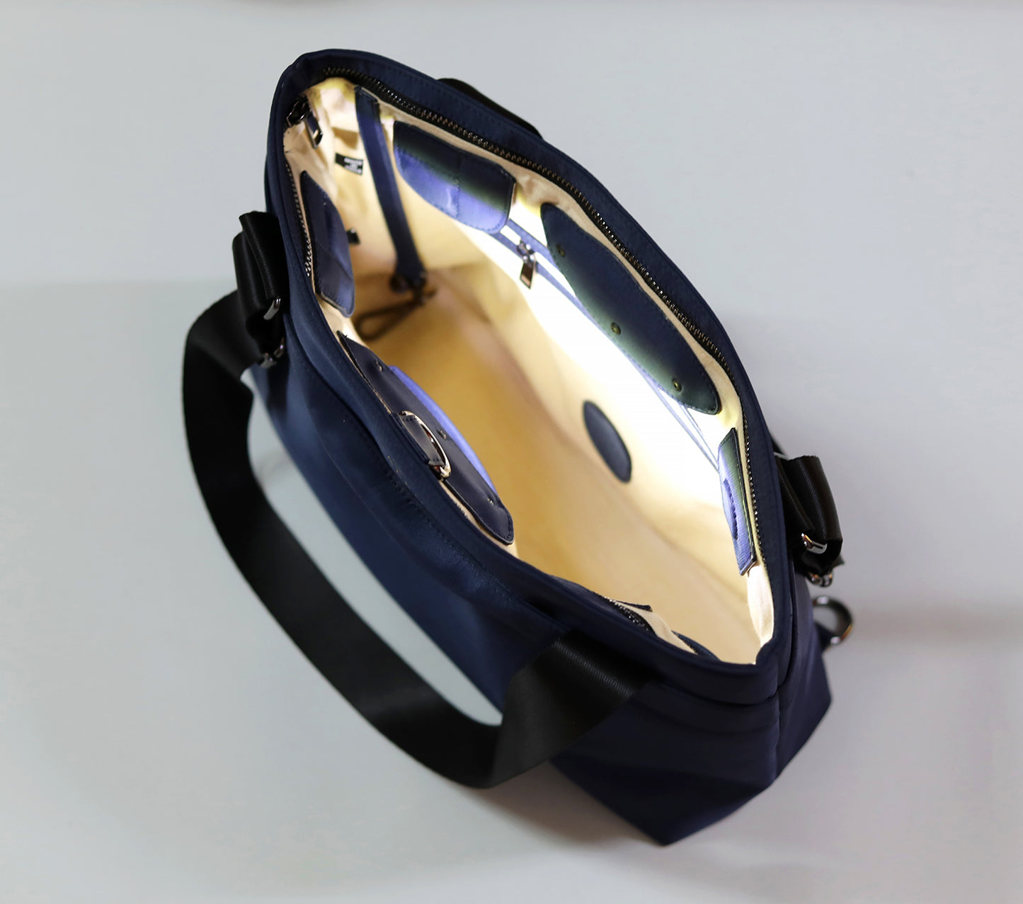 Smart Nylon Tote - Navy Blue